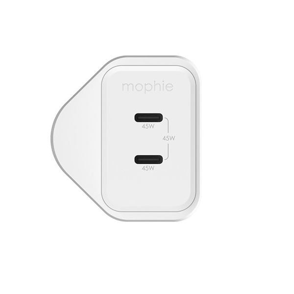 Mophie Speedport 45 雙連接埠 GaN 插牆式充電器 (45W)【原裝行貨】