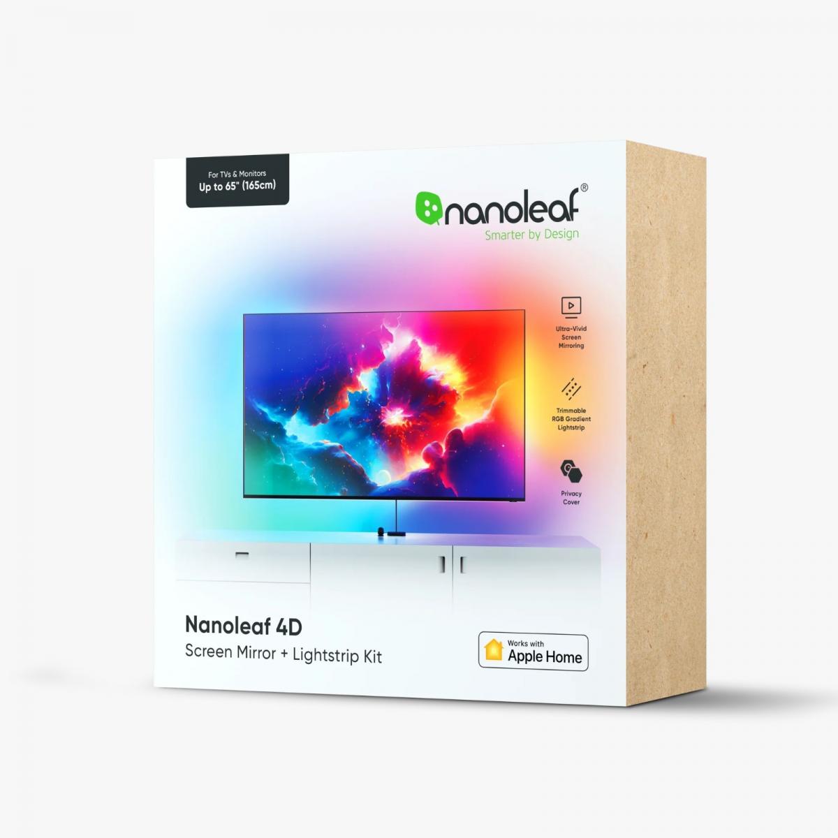 Nanoleaf 4D Screen Mirror + Lightstrip Kit 鏡像影畫系統(TVs & Monitors Up to 65"/85″)【香港行貨】