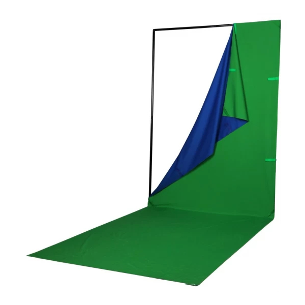 PHOTTIX Q- DROP COLLAPSIBLE BACKDROP KIT 綠幕背景套裝 (4-COLOR,1.5M*4M)【原裝行貨】