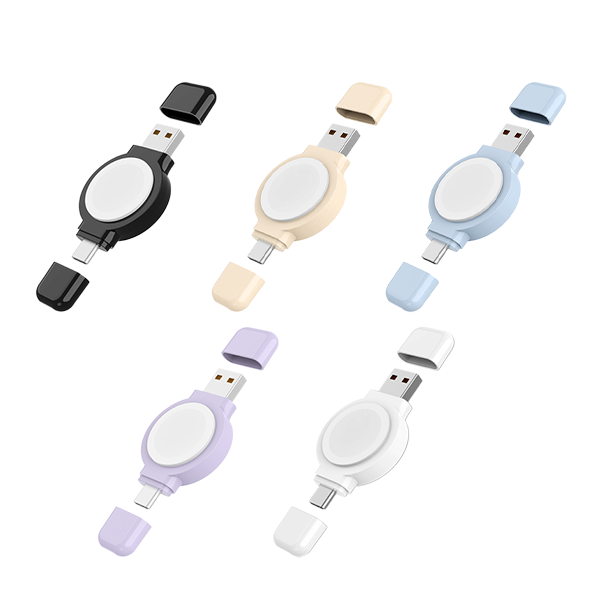 PhotoFast SPIN Charge 疾速雙頭充 Apple Watch 手錶磁吸無線充電器 (USB及Type-C雙頭)【原裝行貨】