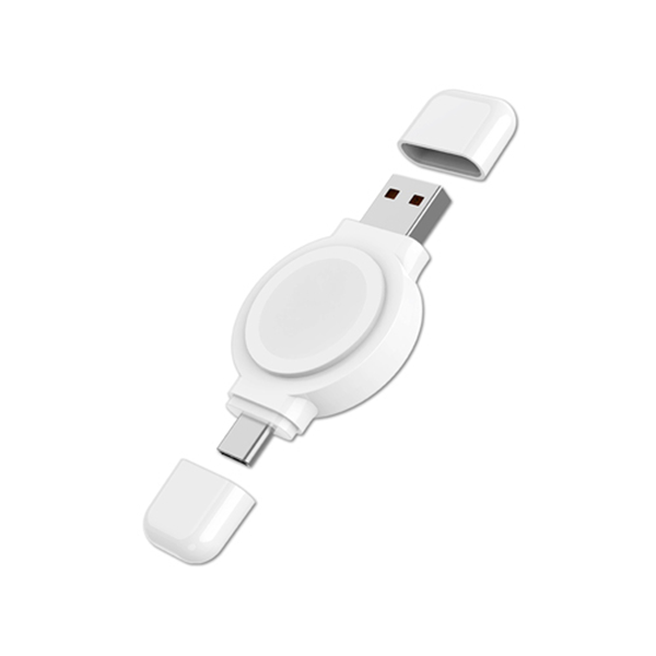 PhotoFast SPIN Charge 疾速雙頭充 Apple Watch 手錶磁吸無線充電器 (USB及Type-C雙頭)【原裝行貨】