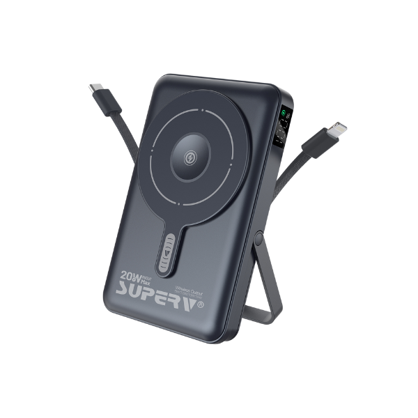 Superv 4合1 LED顯示屏無線移動電源 F45【3C認證】【原裝行貨】