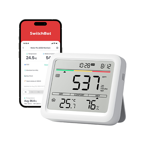 SwitchBot Meter Pro 溫度濕度計 (CO2濃度計)【原裝行貨】