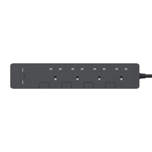 Schneider 施耐德 4/6位獨立開關安全拖板+2USB C+C充電插頭 3m【原裝行貨】