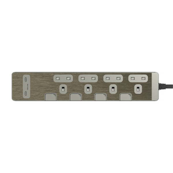 Schneider 施耐德 4/6位獨立開關安全拖板+2USB C+C充電插頭 3m【原裝行貨】