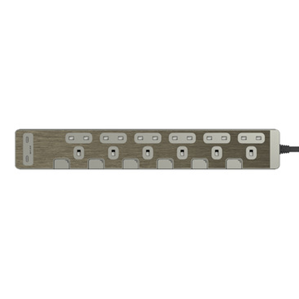 Schneider 施耐德 4/6位獨立開關安全拖板+2USB C+C充電插頭 3m【原裝行貨】