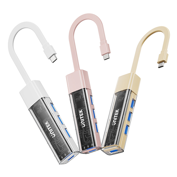 Unitek H1319A 雙向 USB 集線器附可拆卸 USB-C 線【原裝行貨】