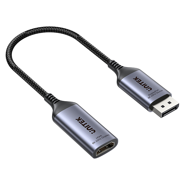 Unitek V1611A01 8K DisplayPort 轉 HDMI 轉接器【原裝行貨】