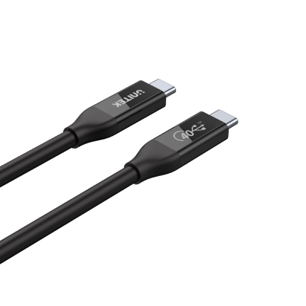 Unitek USB4 40Gbps USB-IF 認證全功能線 (支援 8K影音、40Gbps資料傳輸、100W快速充電) C14100BK【原裝行貨】