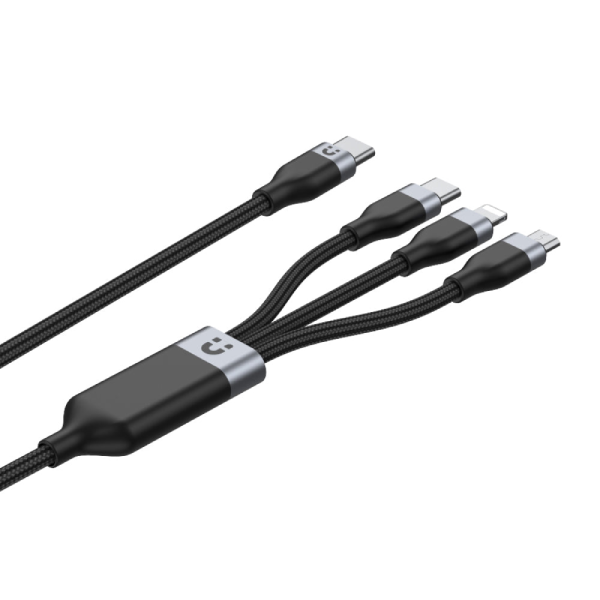 Unitek 3 合 1 USB-C 轉 USB-C / Micro USB / Lightning 通用充電線 (最高支援 20W 快充) C14101BK【原裝行貨】