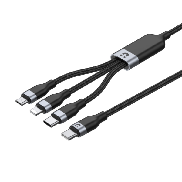 Unitek 3 合 1 USB-C 轉 USB-C / Micro USB / Lightning 通用充電線 (最高支援 20W 快充) C14101BK【原裝行貨】