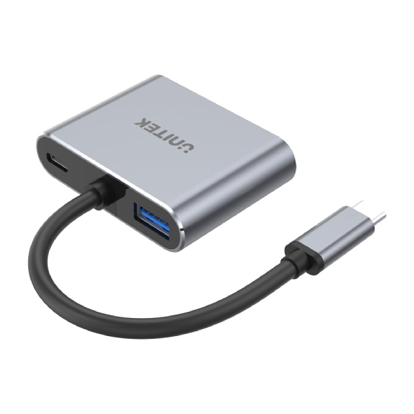 Unitek uHUB Q4 Lite 4 合 1 多媒體 USB-C Hub (MST 多螢幕獨立擴展 和 USB-PD 100W) (D1049A)【原裝行貨】