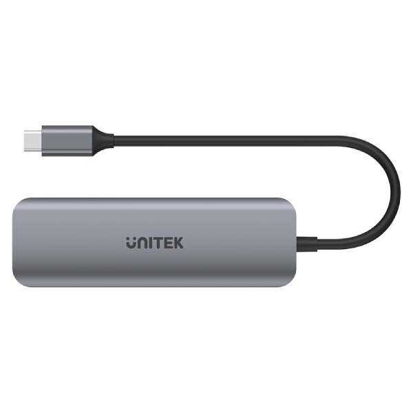 Unitek uHUB P5+ 6 合 1 多媒體 USB-C Hub (支援4K HDMI 和 雙讀卡器) (H1107F)【原裝行貨】