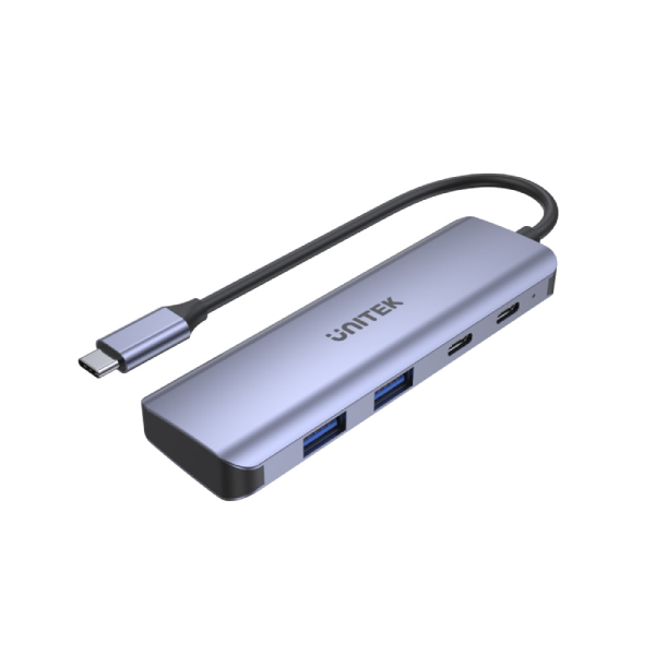 Unitek uHUB Q4 Next 4 合 1 USB-C Hub (雙 USB-C 5Gbps 接口) (H1107Q)【原裝行貨】