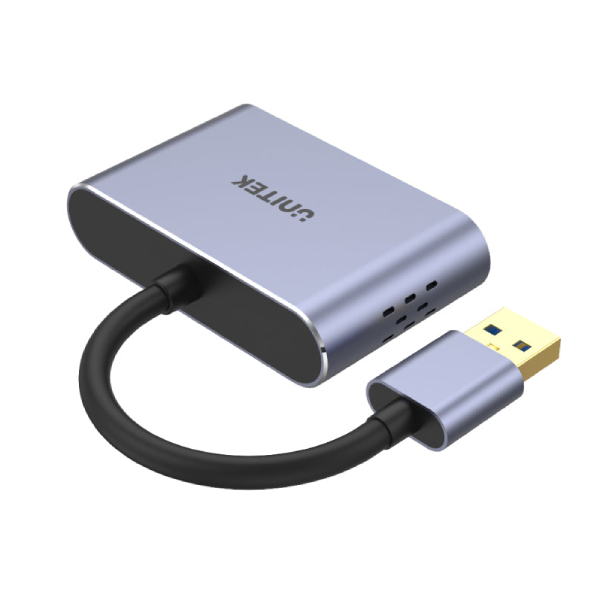 Unitek USB 3.0 轉 HDMI 及 VGA 轉接器 V1304A【原裝行貨】