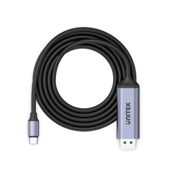 Unitek USB-C 轉 DisplayPort1.4 轉接線 1.8米 V1423C【原裝行貨】