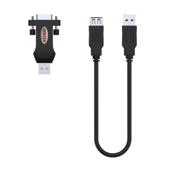 Unitek USB 轉 RS232 串行接口轉接器 (可拆除USB線使用) Y-109【原裝行貨】