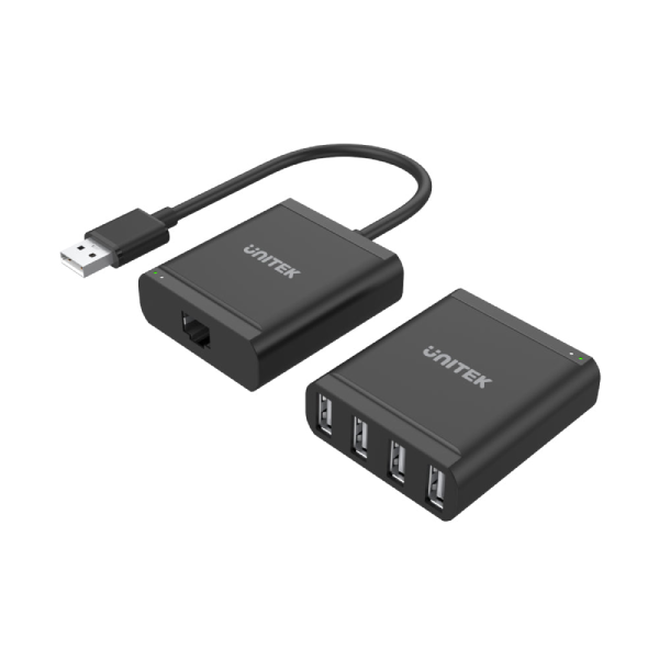 Unitek 1 出 4 USB 2.0 延長器 (Cat. 5e 規格) Y-2516【原裝行貨】