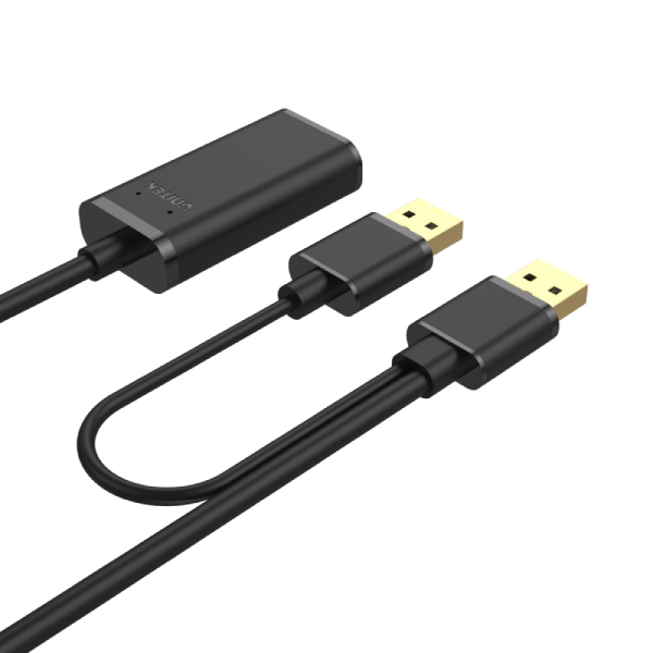 Unitek USB 2.0 主動式延長線 (配備充電接頭) 5/10/20M Y-277/Y-278/Y-279【原裝行貨】