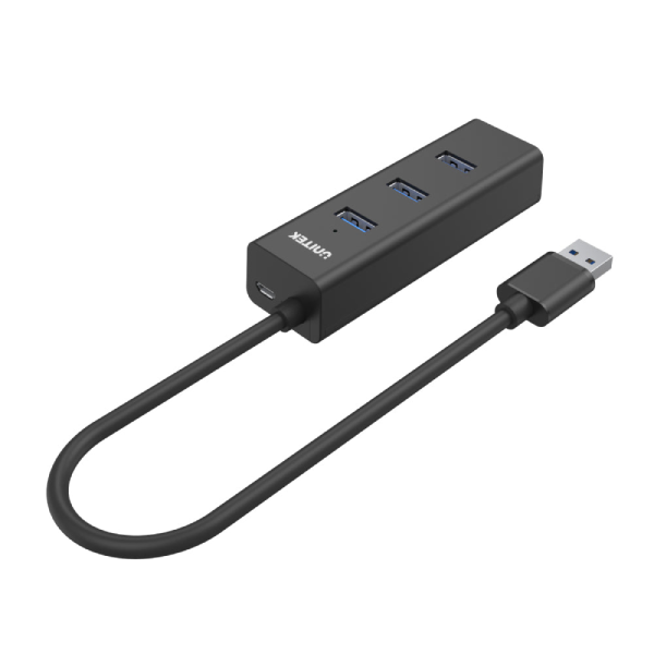 Unitek 4接口 USB Hub (帶外接電源口) (Y-3089)【原裝行貨】