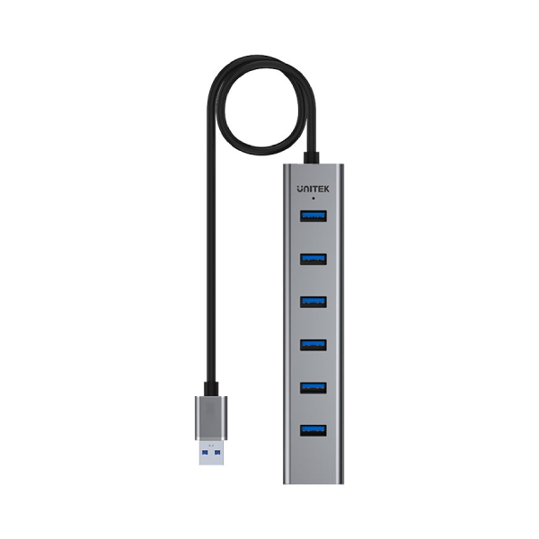 Unitek 7接口 USB 3.0 Hub (配有 5V2A 電源轉換器)(Y-3090)【原裝行貨】