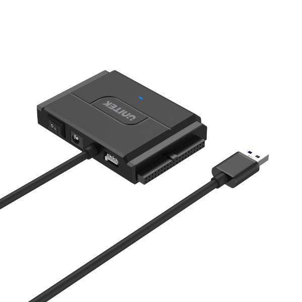 Unitek SmartLink Trinity 3 合 1 USB 3.0 轉 SATA II 及雙 IDE 轉接器 (附12V2A電源轉換器) (Y-3324)【原裝行貨】