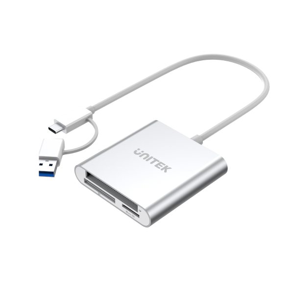 Unitek 3 合 1 USB 3.0 讀卡器 (附 USB-C 轉接器) Y-9313D【原裝行貨】