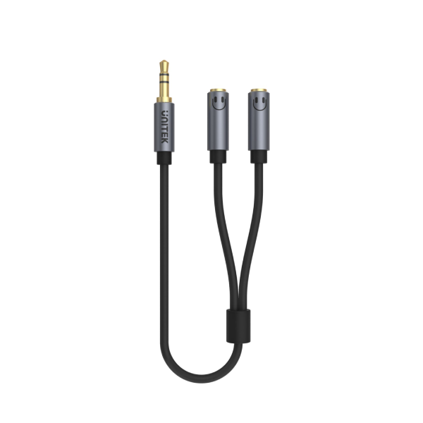 Unitek 耳機 3.5mm AUX 立體聲音頻分配器 Y-C956ABK【原裝行貨】