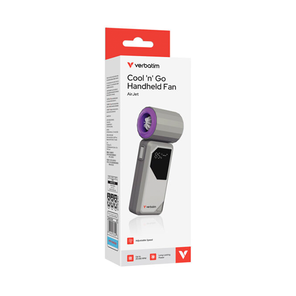 Verbatim Cool 'n' Go AirJet Handheld Fan 手提風扇【原裝行貨】