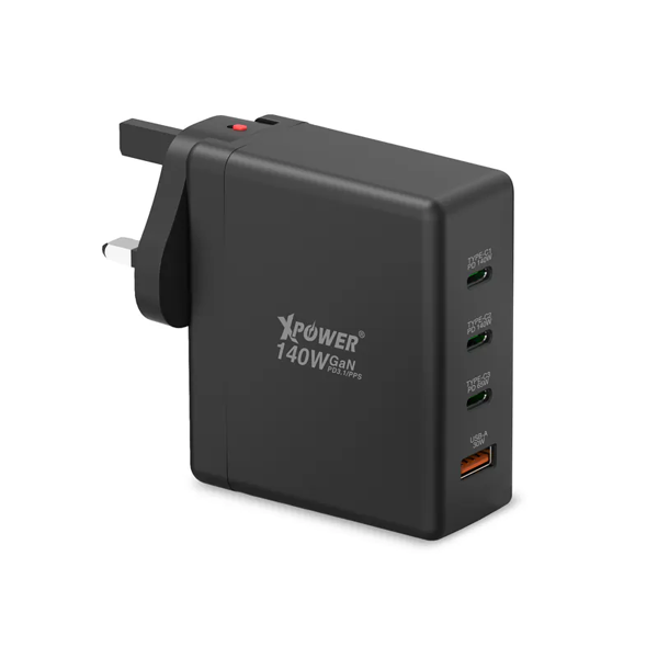 XPower UC140 4-Port 140W PD3.1 GaN 旅行充電器【原裝行貨】