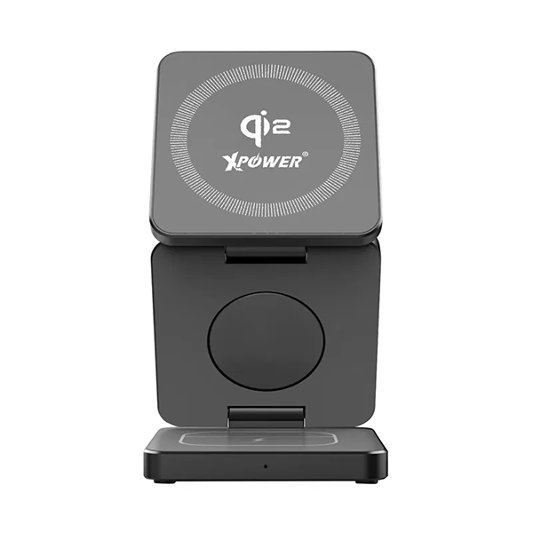 XPower WLS23 3合1 Qi2 23W MagSafe磁吸無線充電座【原裝行貨】