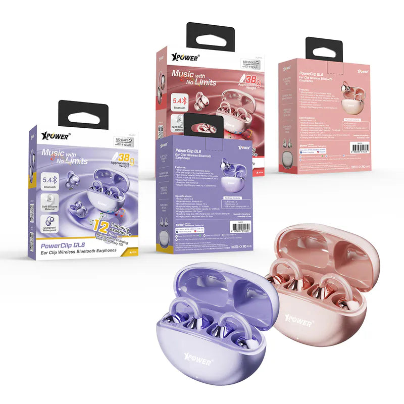 XPower PowerClip GL8 耳夾式無線藍牙耳機【原裝行貨】