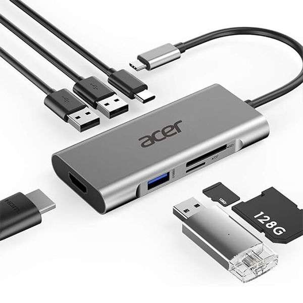 Acer 7 IN 1 USB-C Mini Dock ODK380 擴展器【原裝行貨】