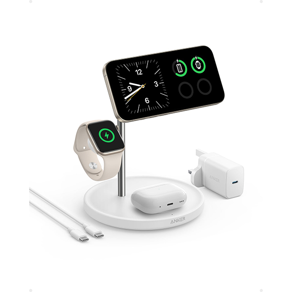 Anker MagGo Wireless Charging Station (3-in-1 Stand) Qi2 三合一無線充電器 B25M3【原裝行貨】