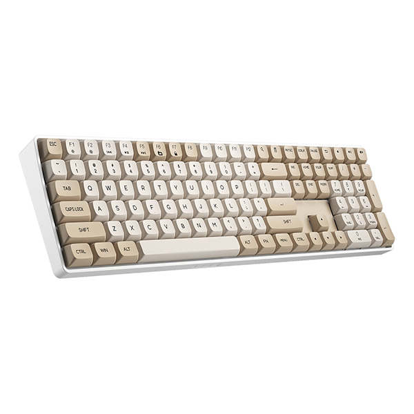 darkFlash GD108 熱插拔 Mechanical keyboard Milky & Brown 無線機械軸鍵盤【原裝行貨】