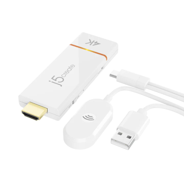 j5create JVAW76 手機/平板/筆電 4K HDMI 無線影音投影組【原裝行貨】