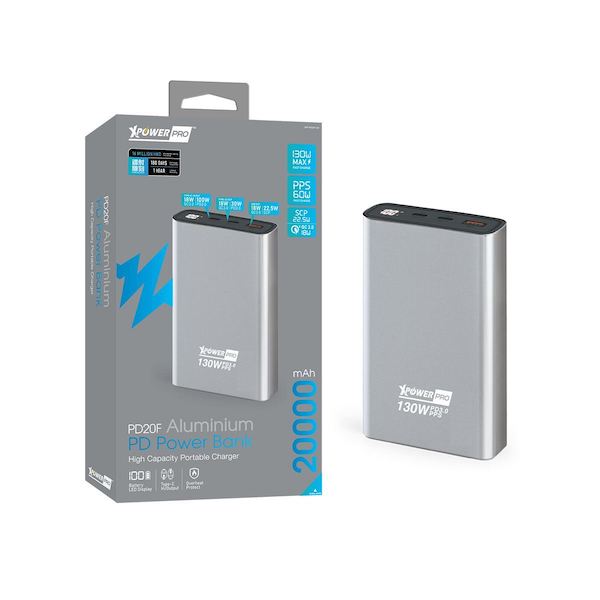 XPowerPro PD20F 130W PD 20,000mAh外置充電器【香港行貨】