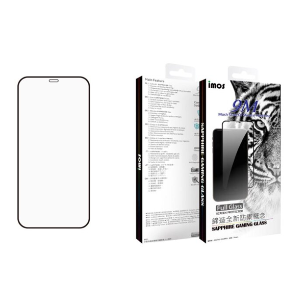 imos Sapphire 2.5D iPhone12 Pro / iPhone12 Pro Max 滿版人造藍寶石玻璃螢幕保護貼 - Five 1 Store