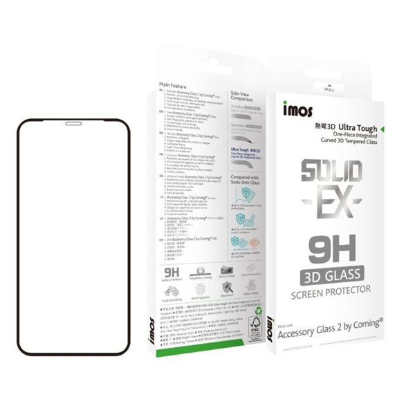 imos Corning AG2BC 3D iPhone 11 康寧玻璃「熱彎 3D」全屏保護貼 - Five 1 Store