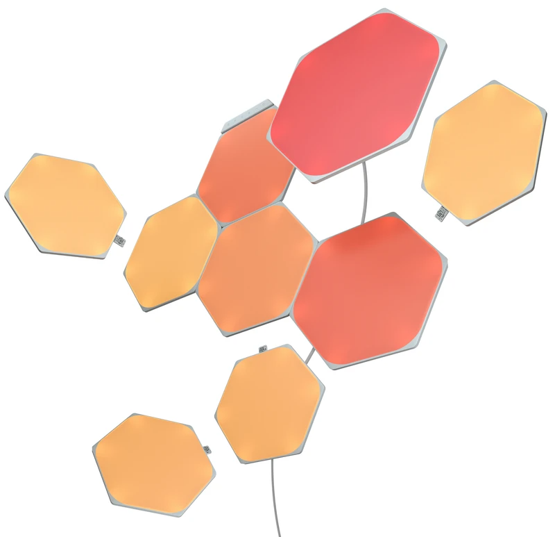 Nanoleaf Shapes Hexagons Smarter Kit 智能拼裝照明燈（9個六角形燈板Smarter Kit） - Five 1 Store
