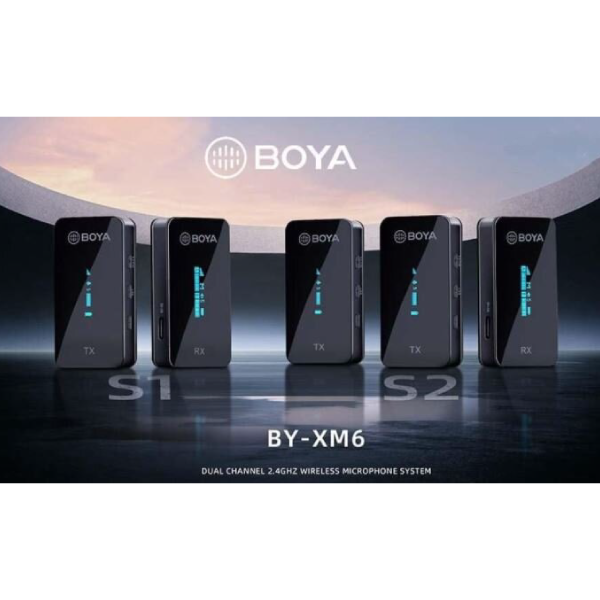 BOYA - BOYA BY XM6 S1 2.4GHz 雙通道無線麥克風 1+1 單咪套裝【香港行貨】