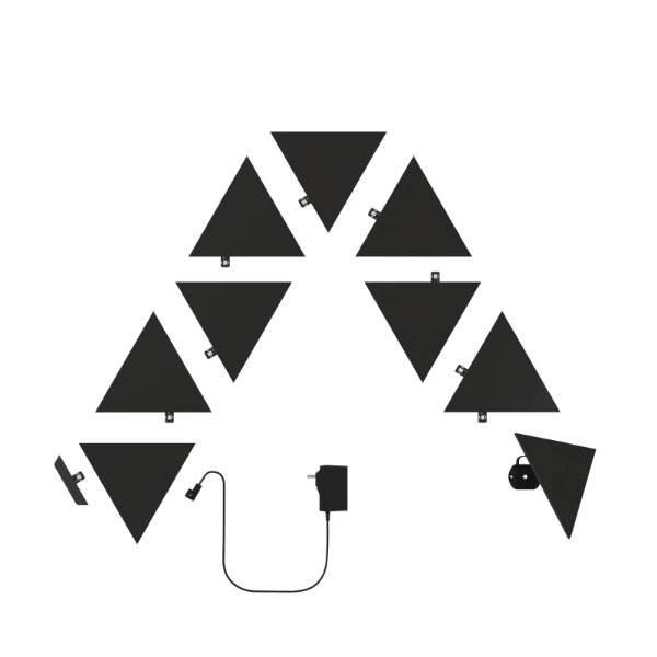 Nanoleaf Shapes Ultra Black Triangles限量版極致黑三角形智能燈板入門套裝 [9片裝] 【香港行貨】