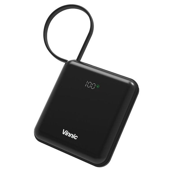 Vinnic Fast Charge 10,000mAh Built-in Cables PD QC Powerbank【香港行貨】