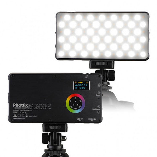 Phottix M200R RGB LED LIGHT 內置電池迷你補光燈 【香港行貨】