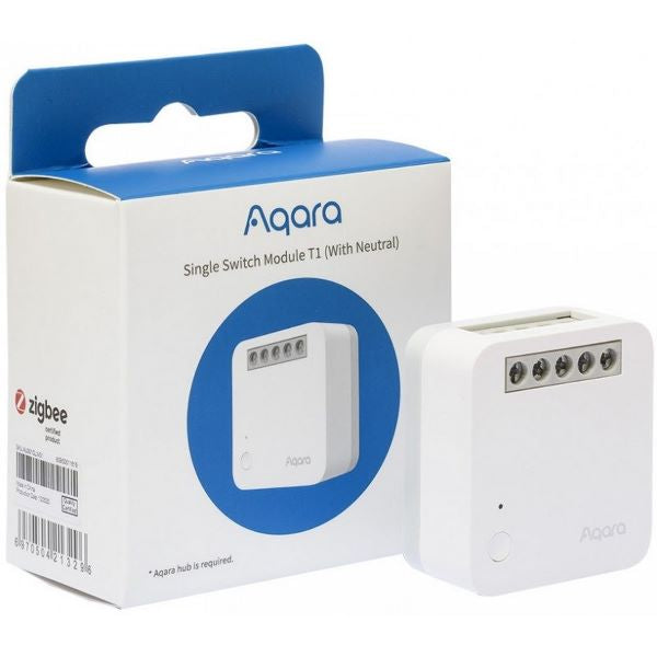 Aqara Single Switch Module T1 (With Neutral) 智能開關單控模組 (附中性線 )【香港行貨】