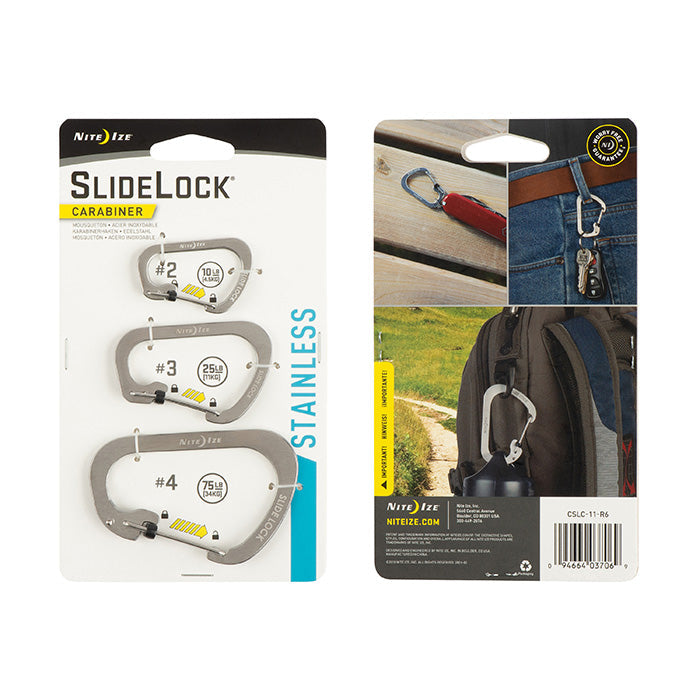 Nite Ize SlideLock® Carabiner Aluminum C字帶鎖鋁扣