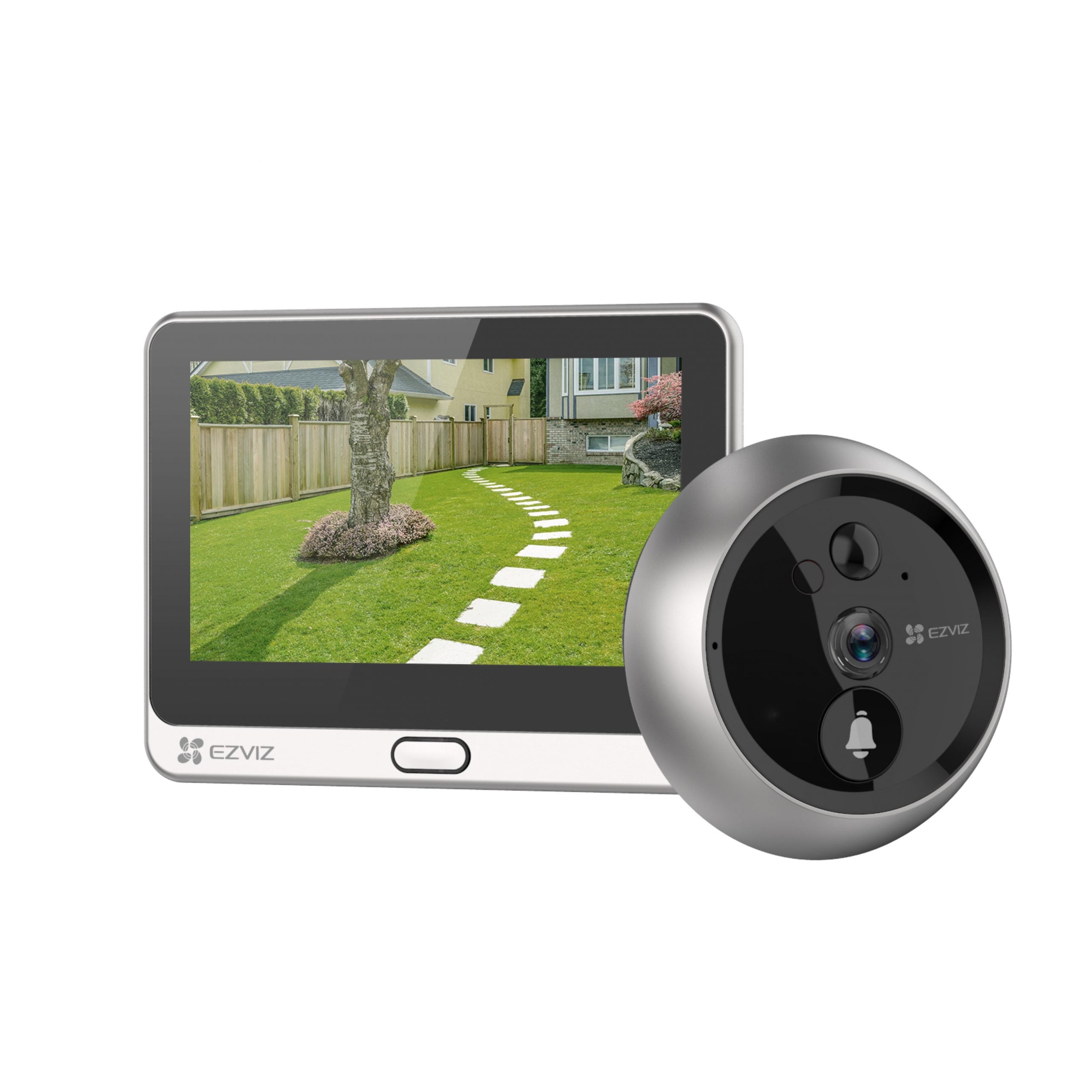 Ezviz 螢石 DP2C升級版 1080p全無線智能貓眼攝像頭+門鈴 (CS-DP2C)【香港行貨】