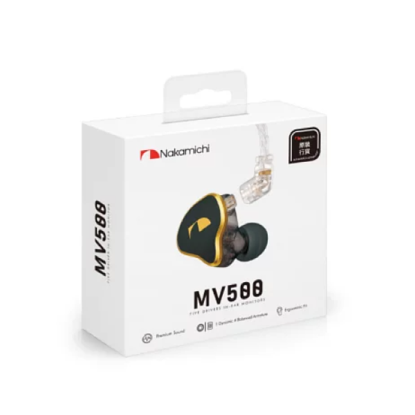 Nakamichi Hi-Res 專業級入耳式監聽耳機 MV500【香港行貨】