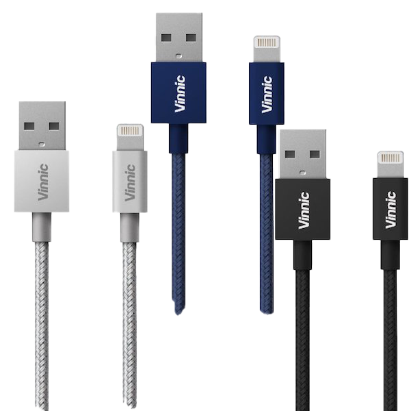 Vinnic MFi 蘋果官方認證 USB-A to Lightning 傳輸充電線【香港行貨】