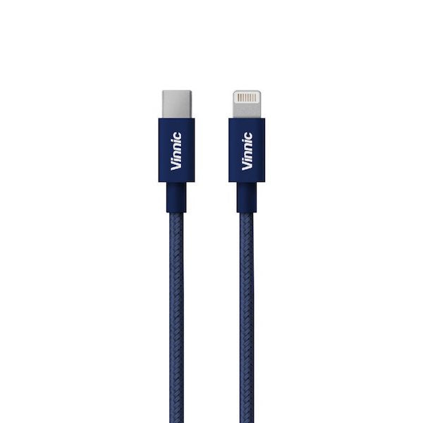 Vinnic MFi 蘋果官方認證 USB-C to Lightning 傳輸充電線【香港行貨】